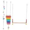 Toy Set Small Bird Toys Chick Perch Chicken Swings Chickens Standing Rack Hens Xylophone