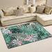 FREEAM Palm Tree Non Slip Area Rug for Living Dinning Room Bedroom Kitchen (20 x 31 Inch) Tropical Floral Nursery Rug Floor Carpet Yoga Mat