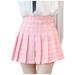 Womens Pleated Mini Skirt Fashion High Waist Slim Waist Casual Tennis Skirt