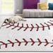 Wellsay Sport Non Slip Area Rug for Living Dinning Room Bedroom Kitchen 4 x 6 (48 x 72 Inches / 120 x 180 cm) Sport Nursery Rug Floor Carpet Yoga Mat