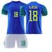 Mens/Kids 2022 Soccer Game Brazil Soccer #18 Jerseys Soccer Team Shirts