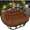 YZboomLife N/ Outdoor Papasan Cushion Double Papasan Cushion Thick Egg Nest Seat Cushions Waterproof Swing Chair Cushion with Ties Without Chair for Indoor Outdoor