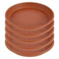 AMERTEER 5pcs Plant Saucer Kit 6 8 10 12Inch Plastic Plant Trays Flower Plant Pot Tray Waterproof Sturdy Drip Trays Sturdy Thicker for Garden Indoor Outdoor Pots Planter