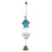 Wear-resistant Chime Ornament Resin Wind Room Bell Car Pendant Terrace Bedroom Living Reminder (blue Cabin) Chimes Has Decor for Home Delicate Bells