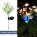 1-4 PACK LED Solar Flower Lights Outdoor Garden Stake Landscape Decor Lamp USA