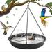 Bilqis Hanging Bird Bath Hanging Bird-Feeder Garden Bird Bat Bird Feeder Plate Hanging Tray Bird Bath Tray Hanging Bird Water or Bird Seed hanging bird baths for outdoors