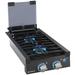 CAMPLUX RV Cooktop 2 Burners Slide-in Outdoor Propane Cooktop Stove with Tempered Glass Cover 12 inches Gas Rangetop 13 000BTU Black