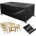 Garden Furniture Cover Outdoor Table Cover Anti-UV Waterproof Oxford Tarpaulin Garden Furniture Cover Outdoor Garden Furniture Protection 600D Oxford Fabric Cover 242x162x100cm WHWY