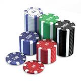 HEITOK Poker Chip Set 100-piece 11.5g - Texas Hold em Poker Chips with Aluminum Case Denominations from $1 to $500 Perfect for Blackjack & Casino Games - Ideal for Walmart US Market Sellers