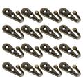 Wall Mounted Coat Hook up Clothes for Cloakroom Wall-mounted Extra Small Zinc Alloy 24 Pcs