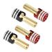 Lixada Battery Heatsink Plug Grips 4pcs with Brass Bullets 5mm Off-Road Truck Remote Control Car Battery Modified for 1/10 Scale
