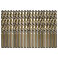 Cobalt Drill Bit 20Pcs 17/64 in. HSS Co M35 Jobber Length Twist Drill Steel Metal