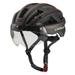 Lixada Mountain Bike Helmet Cycling Safety Headgear with Detachable Magnetic Goggles and Rear Light for Protection