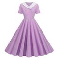 Retro Vintage 1950s Vintage Dress Swing Dress Flare Dress Audrey Hepburn Women's Carnival Casual Daily Dress