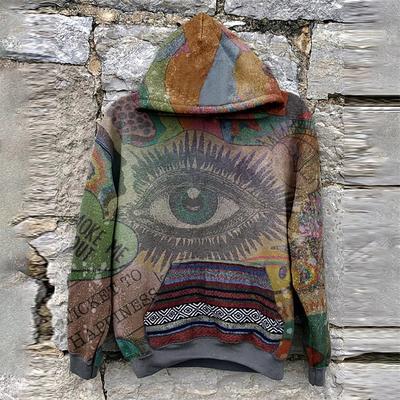 Men's Tribal Graphic Prints Hoodie Hoodies Sweatshirt Hoodie Long Sleeve Hooded Sweatshirt Hooded Streetwear 3D Print Daily Sports Custom Print Brown Print Spring Fall Designer
