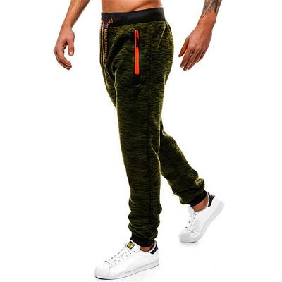 Men's Sweatpants Joggers Trousers Drawstring Elastic Waist Elastic Cuff Plain Comfort Breathable Casual Daily Holiday Sports Fashion Army Green Light Grey