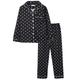 Women's Pajamas Sets Grid / Plaid Fashion Casual Soft Home Daily Bed Polyester Breathable Lapel Long Sleeve Shirt Pant Button Pocket Summer Fall Lotus Pink Black