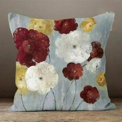 Floral Double Side Pillow Cover 1PC Soft Decorative Square Cushion Case Pillowcase for Bedroom Livingroom Sofa Couch Chair