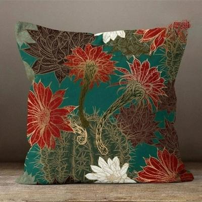 Floral Double Side Pillow Cover 1PC Soft Decorative Square Cushion Case Pillowcase for Bedroom Livingroom Sofa Couch Chair