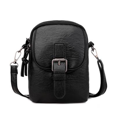 Women's Crossbody Bag Shoulder Bag Mobile Phone Bag PU Leather Outdoor Daily Holiday Zipper Large Capacity Lightweight Solid Color Black Brown