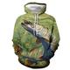 Men's Graphic Fish Hoodie Hoodies Sweatshirt Streetwear Casual Long Sleeve Hooded Casual Daily Black Blue Print Spring Fall Designer