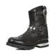 Men's Boots Combat Boots Motorcycle Boots Biker boots Vintage Daily PU Mid-Calf Boots Loafer Black Fall Winter