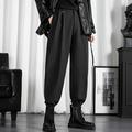 Men's Trousers Cropped Pants Casual Pants Pocket Plain Comfort Breathable Outdoor Daily Going out Fashion Casual Black Gray Micro-elastic