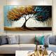 Handmade Oil Painting Canvas Wall Art Decor Original life Tree Abstract Landscape Painting for Home Decor With Stretched Frame/Without Inner Frame Painting