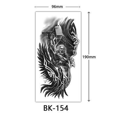 cross-border exclusive sketch flower tattoo stickers sketch tattoo stickers rose flower black and white flower tattoo