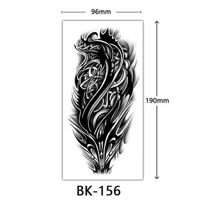 cross-border exclusive sketch flower tattoo stickers sketch tattoo stickers rose flower black and white flower tattoo