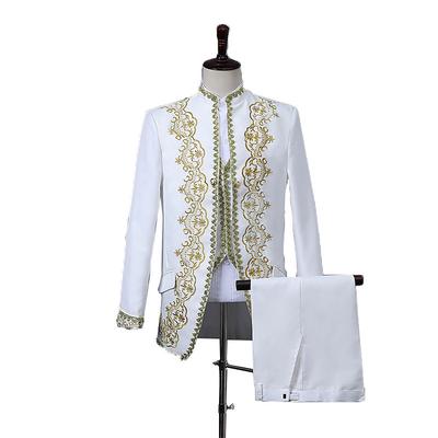 Retro Vintage Rococo Medieval Pants Suits Blazers Waistcoat Prince Gentleman Aristocrat Men's Event / Party Carnival of Venice Festival Adults Coat Vest Pants