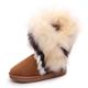 Women's Boots Snow Boots Plus Size Winter Boots Outdoor Work Daily Solid Color Fleece Lined Booties Ankle Boots Winter Flat Heel Round Toe Vintage Plush Casual Walking Suede Loafer Black / White