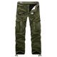 Men's Fleece Lined Pants Hiking Pants Trousers Work Pants Cargo Pants Track Pants Winter Outdoor Thermal Warm Windproof Fleece Lining Ripstop Bottoms khaki Black Army Green Fishing Climbing Running