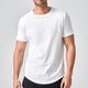 Men's Plus Size Big Tall T shirt Tee Tee Crewneck Black White Short Sleeves Outdoor Going out Plain / Solid Clothing Apparel Cotton Blend Streetwear Stylish Casual