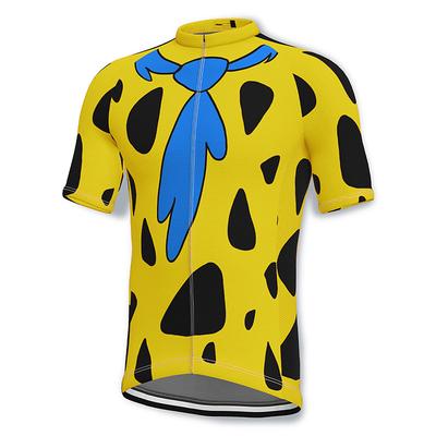 Men's Cycling Jersey Short Sleeve Bike Jersey Top with 3 Rear Pockets Mountain Bike MTB Road Bike Cycling Breathable Quick Dry Moisture Wicking Soft Yellow Blue Orange Graphic Polyester Sports