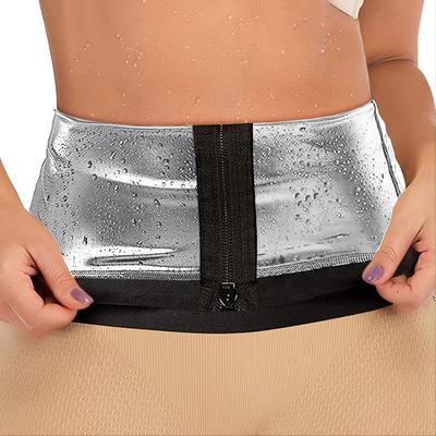 Sweat Waist Trainer Sauna Belt Sweat Shapewear Sports PU(Polyurethane) Home Workout Fitness Gym Workout Weight Loss Hot Sweat Fat Burning For Women's Waist Home Outfits