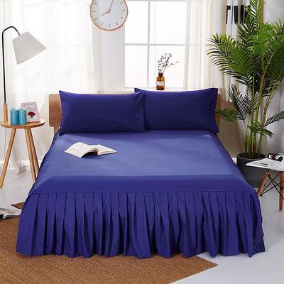 Solid Color Bed Skirt Type Single Piece Bed Cover 1.8m Brushed Bed Cover Double Bed Sheet Simmons Mattress Protector