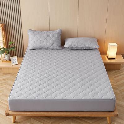 Queen Full King Protective Bed Cover Waterproof Mattress Protector Quilted Fitted Mattress Pad Bed Protector Mattress Cover with Elastic Band Thickened Urine-Proof