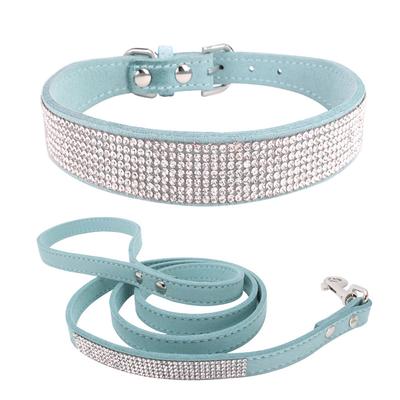 Pet Collar Rhinestone Dog Collar Lettering Nameplate Dog Collar Anti-lost Removable Flower Cat Scarf