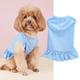 Spring/Summer Thin Pet Tank Top Breathable Solid Color Ruffle Edge Skirt hem Small and Medium sized Dog Cat Bixiong VIP Skirt