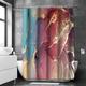 Shower Curtain with Hooks,Marble Pattern Abstract Art Fabric Home Decoration Bathroom Waterproof Shower Curtain with Hook Luxury Modern