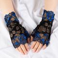 Women's Fingerless Gloves Party / Evening Daily Flower / Plants Lace Lolita Cute 1 Pair