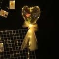 (Romantic Moment) LED Luminous Balloon Rose Bouquet, Rose Bouquet Light Transparent Balloons: Create a Magical Romantic Atmosphere for Weddings, Engagements, Birthdays (No 2AA Battery)