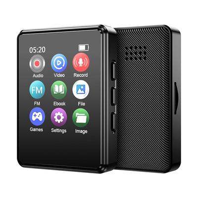 Portable MP3 Player Bluetooth HiFi Stereo Music Player 1.8inch Touch Screen MP3 Player Student Walkman Mini MP4 Video Playback