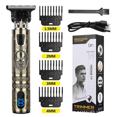 T9 USB Electric Hair Cutting Machine Professional Man Shaver Trimmer New Rechargeable Beard Trimmer Barber Hair Cutting Tools