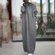 Women's Dress Hoodies Robe Dubai Islamic Arabic Arabian Muslim Ramadan Adults' Dress