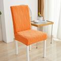 Dining Chair Cover Stretch Chair Seat Slipcover Suede Water Repellent Soft Plain Solid Color Durable Washable Furniture Protector For Dining Room Party