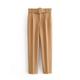 Women's Dress Pants Polyester Plain Amethyst Robin's Egg Blue Fashion High Waist Ankle-Length Work Street Fall Winter