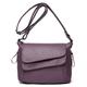 Women's Crossbody Bag Shoulder Bag Messenger Bag PU Leather Outdoor Daily Holiday Zipper Large Capacity Waterproof Lightweight Solid Color Wine Black Blue