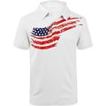 Men's Polo Shirt Golf Shirt Graphic Prints National Flag Turndown White Navy Blue Blue Dark Blue Light Blue Outdoor Street Short Sleeves Print Button-Down Clothing Apparel Sports Fashion Streetwear